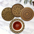 Set de Sous-Verres en Bois Mandala